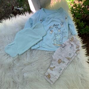 Disney Baby Wishes + Dreams Elephant Outfit 0-3M